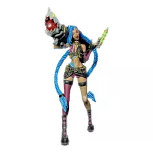 Estatueta Jinx League Of Legends Miniatura Colecionável Lol