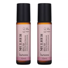 Roll-on Blend Óleos Essenciais Mulher 10ml 2x - Via Aroma