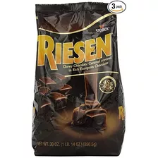 Riesen Chewy Chocolate Oscuro Caramelo, 30 Onzas Bolsas (paq