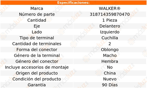 1- Sensor Abs Delantero Izquierdo R32 3.2l V6 2004 Walker Foto 5