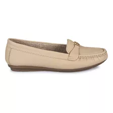 Zapato Mocasín Casual Mujer Cuero Viale Pele 