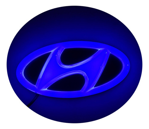 Luz Led Con Logotipo De Hyundai Coche Con Emblema Genial Foto 4