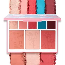 Joah Beauty Flamingo Garden Paleta De Mejillas Y Sombras De 