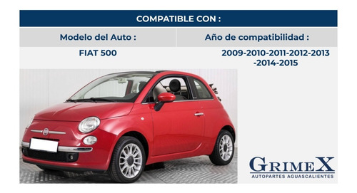 Espejo Fiat 500 2009-10-11-12-13-14-2015 C/cont Manual Ore Foto 3