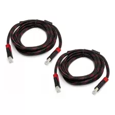 Cable Hdmi 2.0 Cables Hdmi 2.0 2 Unidades Cables Hdmi Hd 1,5mts Cable Auxiliar De Audio Y Video Qatarshop Cables Hdmi 1.5 Mts 