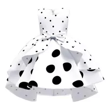 Vestido De Princesa Infantil Retrô De Bolinhas