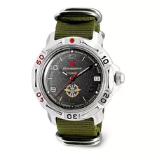 Reloj Hombre Vostok 811296-gn-b Mecánico Manual Pulso Verde 