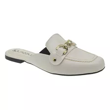 Sapatilha Mule Feminino Bico Quadrado Loafer Confortável