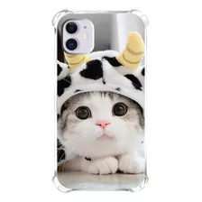Capa Capinha De Celular Personalizada Gato Gatinho Cute 021