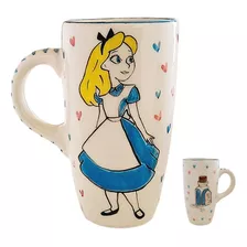 Taza Alicia Pais Maravilla Cerámica Esmaltada