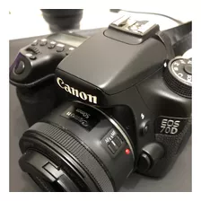 Canon Eos 70d Preto + Canon 50mm 1.8