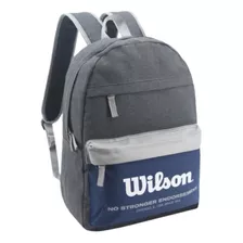 Mochila Wilson Big Urban Gris Y Azul