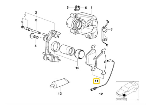  Balatas Bmw 5 E39 7 E38 X5 E53 1998 2006 Foto 5