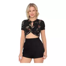 Camiseta Cropped T-shirt Blusinha Feminina Sommer