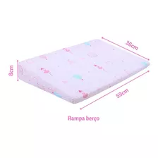 Travesseiro Para Bebe Rampa Anti Refluxo Carícia Menina 