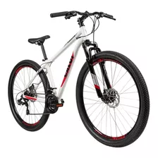 Bicicleta Mtb Caloi Vulcan Aro 29 - Sunrun - Quadro 17'' Cor Branco/vermelho Tamanho Do Quadro 17