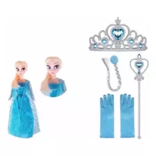 Kit Elsa Frozen Boneca Musical + Fantasia - Frete Grátis