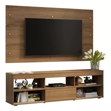 Rack Com Painel Para Tv Até 65 Polegadas Orlando R Madesa Cor Rustic 70045z