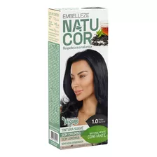 Tinta De Cabelo Natucor Preto Natural 1.0 Confiante