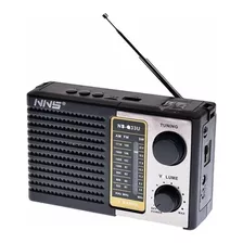 Parlante Radio Recargable Y Pilas Ns-q33u Am Y Fm/sd/usb 