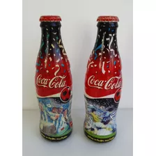 Coleção 2 Garrafa Coca Cola Argentina Brasil Futebol Copa