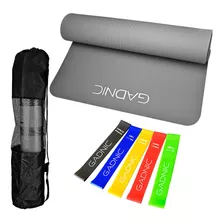 Colchoneta Gimnasia Yoga Mat + Bandas Isometricas Gadnic Pro