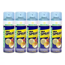 5x Cola Contato Spray Brascola 340g Tapeceiro Espuma Tecido