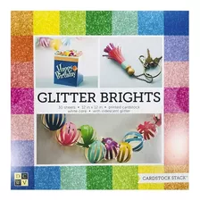 American Crafts Cartulinas Glitter 30.5x30.5 30unds