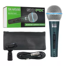 Microfones Dinamico Skypix Tipo Sm58 Beta Profissional