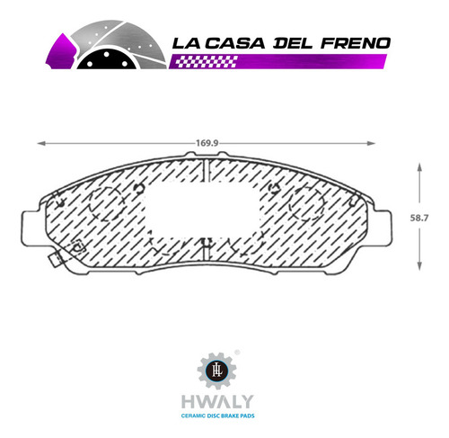 Pastilla De Freno Delantera Chevrolet Blazer  3.6 2021 Foto 3