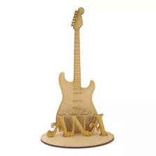 Centro De Mesa Guitarra Con Nombre 30cm Alto X Unidad