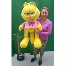 Garfield Pelucia Grande Gato 60cm Envio Imediato Frete Gráti