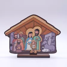 10 Cuadro Pesebre Con Pie En Relieve Navidad Sagrada Familia