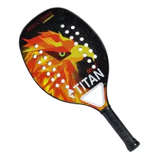 Raquete De Beach Tennis Titan Fenix Carbon + Capa + Bolinhas