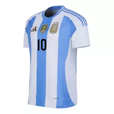 Camiseta Argentina 3 Estrellas Parche Fifa 10 Messi Original