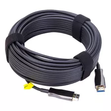 Cabo Hdmi 2.0 60hz Fibra Optica 15 Metros 4k 19 Pinos 18gbps