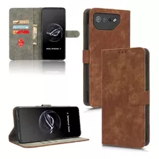 Carcasa Para Asus Rog Phone 7 Pu Cuero Rfid Tarjeta De