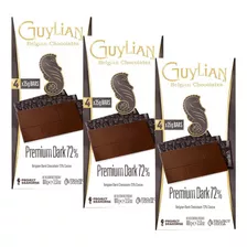 Chocolate Premium Dark 72% Guylian 100g (3 Unidades) Kit