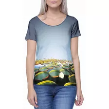 Camiseta Vitória-régia Blusa Feminina E Camisa Masculina