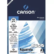 Papel Cartão 12 Fls A3 300g Canson