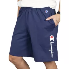 Short Champion Logo Hombre Moda Azul