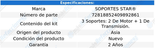 Soportes Motor+ Caja L200 L4 2.4l 08 Al 09 S. Star Foto 2