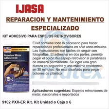 Adhesivo Para Espejos Retrovisores Kit 9102