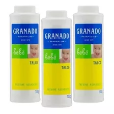 Talco Infantil Granado Bebê 100g Kit Com 3 Unid