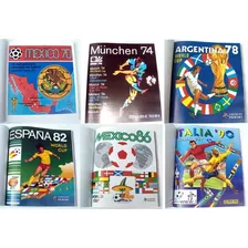 Colección 13 Álbumes Fútbol Panini - Mundiales 1970-2018