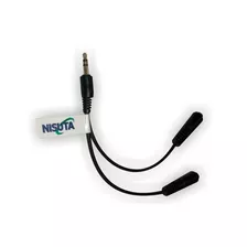 Adaptador Nisuta Stereo 3.5m A 2 Stereo 3.5h Nsadst