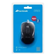 Mouse Fortrek Usb Opt Om103 1600dpi Preto