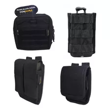 4 Acessórios Para Colete Modular Em Cordura 1000 Cor Preto