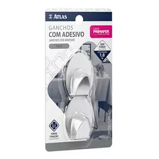 Gancho De Inox Autoadesivo Com 2 Peças 1kg Atlas