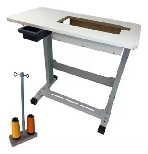 Mesa Bancada Para Máquina Costura Singer Facilita 4423 4432 Branco